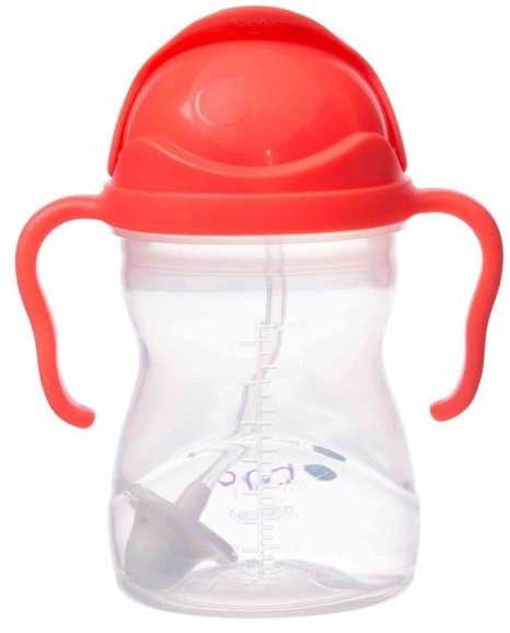 B.BOX BB00510 Vandens butelis su šiaudeliu 240 ml arbūzas