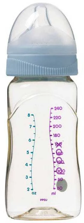 B.BOX BB00753 kūdikių žinduko buteliukas, pagamintas iš PPSU, 240 ml, mėlynas