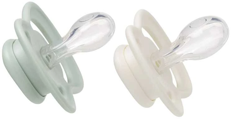 B.BOX BB300410 Čiulptukas kūdikiams 2 vnt simetriškas silikonas 6m+ šalavijas/vanilė