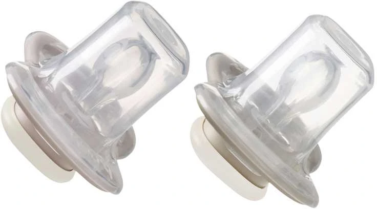 B.BOX BB300711 Simetriškas silikoninis čiulptukas 0-6m 2 vnt švyti tamsiai rožine/latte
