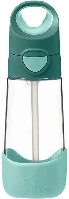 B.BOX BB500307 Tritan buteliukas su šiaudeliais 450 ml Emerald Forest
