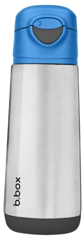 B.BOX BB500905 terminis buteliukas su sportiniu kandikliu 500ml mėlynas skalūnas