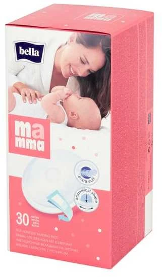 BELLA Krūtų įklotai MAMMA 30 vnt.
