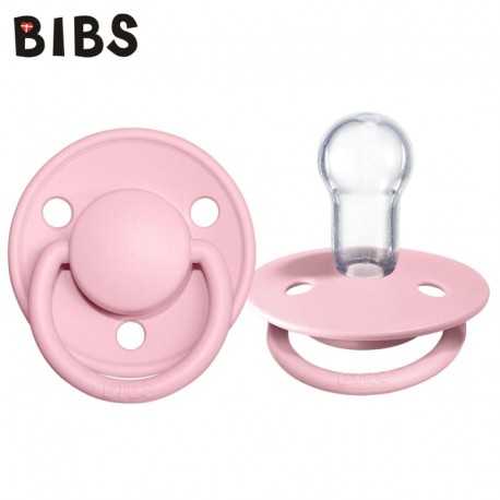 Bibs De Lux Silikoninis čiulptukas, rožinės spalvos, 0-36 m