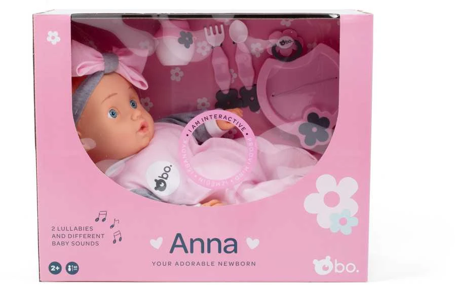 bo. Interaktyvi lėlytė-naujagimis Anna, 42 cm