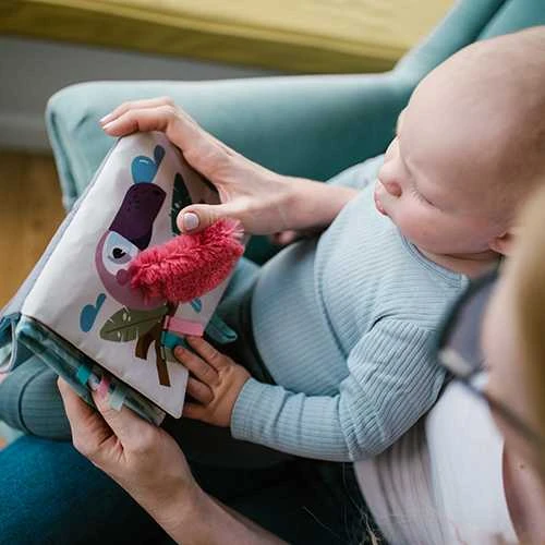 Baby Ono Babyono knygutė sensorinė safari 1564