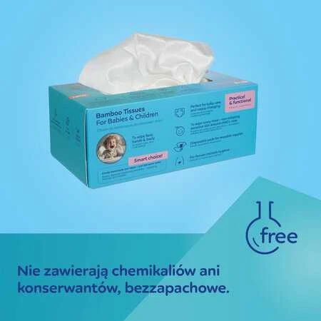 CANPOL BABIES bambukinės sausos servetėlės kūdikiams ir vaikams, 100 vnt., 1/658