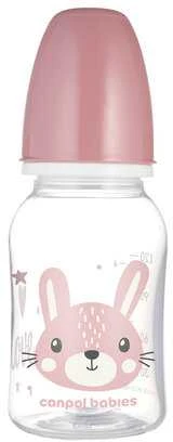 CANPOL BABIES siauro kaklelio buteliukas CUTE ANIMALS, 120 ml, 11/851_pin