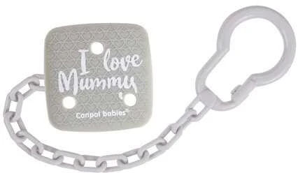 CANPOL BABIES čiulptuko laikiklis I LOVE MUMMY, Pilkas, 2/434_grey