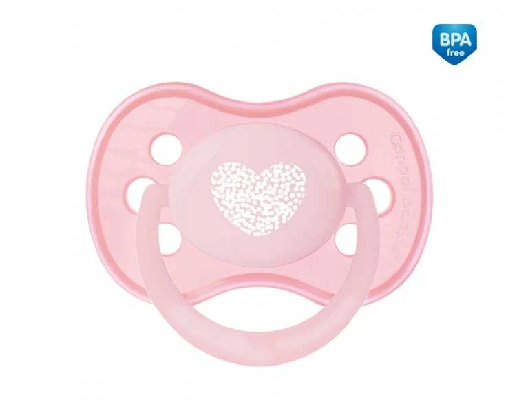 CANPOL BABIES silikoninis simetrinis čiulptukas PASTELOVE, 18 mėn.+, assort., 22/418