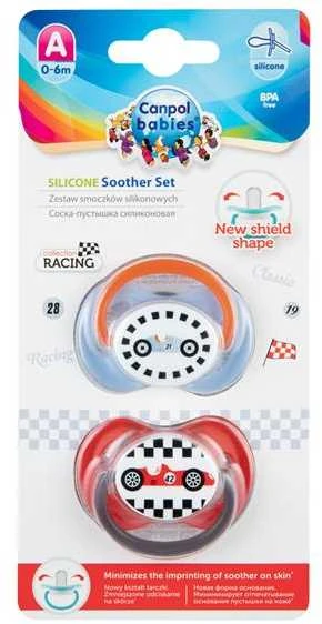 CANPOL 22/634 Čiulptuko rinkinys silikonas 0-6m simetriškas