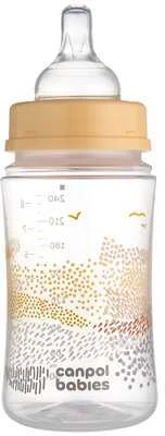 CANPOL 35/243 Buteliukas nuo dieglių EasyStart 240ml MOUNTAINS smėlio spalvos