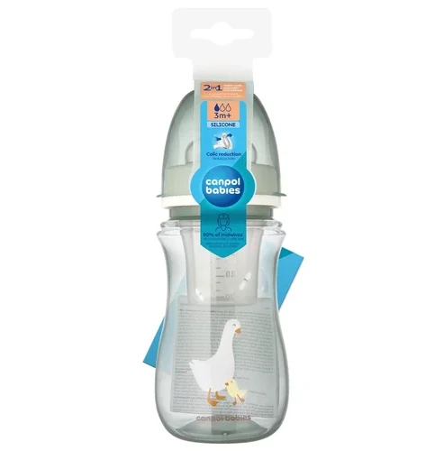 Canpol Babies 240 ml buteliukas su miltelių konteineriu