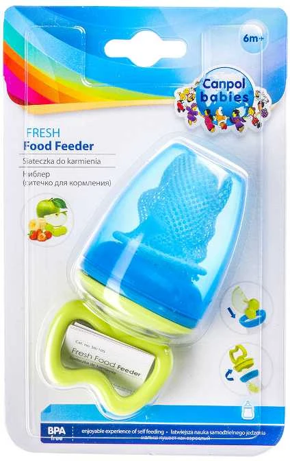 CANPOL BABIES šviežio maisto maitintuvas 56/105 (žalias-mėlynas)