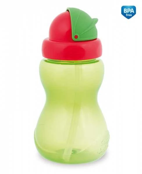 CANPOL BABIES gertuvė su šiaudeliu 12m+ 270ml 56/109 žalias