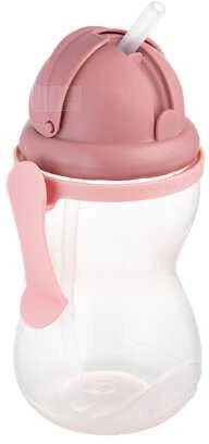 Canpolbabies CANPOL BABIES gertuvė su šiaudeliu 370ml 56/113_pink2