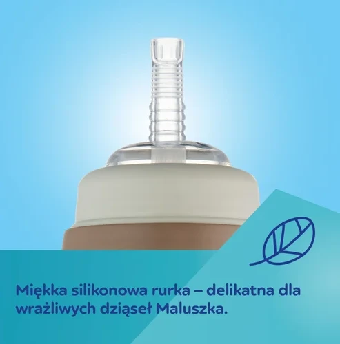Canpolbabies CANPOL 56/510_bro Neišsiliejantis vandens butelis su vamzdeliu ir virduliu 350ml ŠUNYS