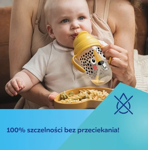 Canpolbabies CANPOL BABIES neišsipilanti gertuvė su šiaudeliu BABIESBOO PANDA, 270 ml, 56/617_whi