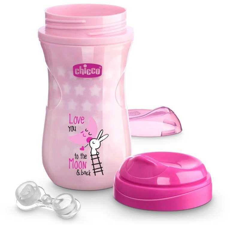 CHICCO 00006971100000 Termo puodelis 200 ml 14m+ mergaitė