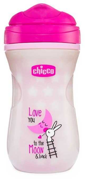 CHICCO 00006971100000 Termo puodelis 200 ml 14m+ mergaitė