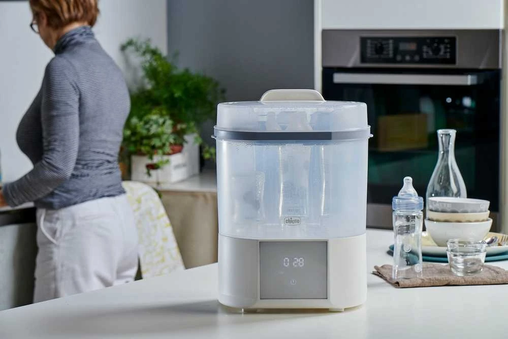 CHICCO BUTELIUKŲ STERILIZATORIUS ALL IN ONE SU DŽIOVINIMO FUNKCIJA