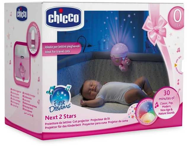 CHICCO 00007647200000 Next2Stars lovelės projektorius mėlynas