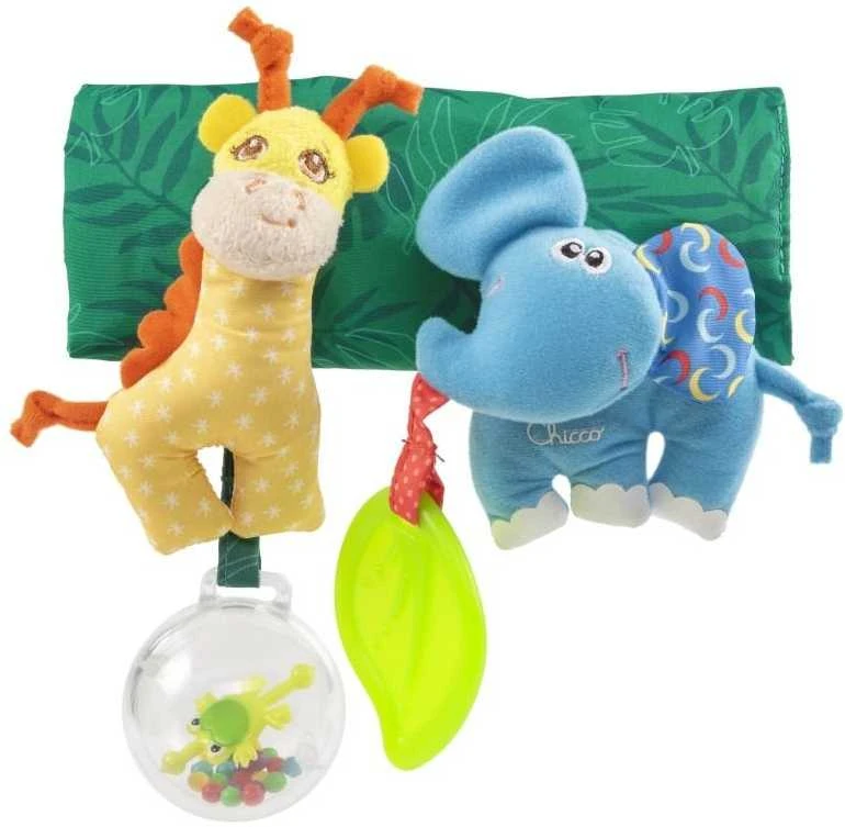 Minkštas žaislas vežimėlio pakabukas kūdikiams , Chicco