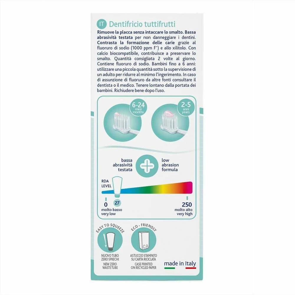 CHICCO 00010608000000 fluoro vaisių dantų pasta 50 ml 1-5l