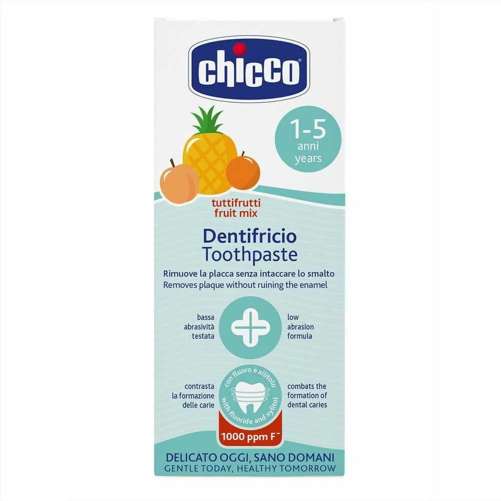 CHICCO 00010608000000 fluoro vaisių dantų pasta 50 ml 1-5l