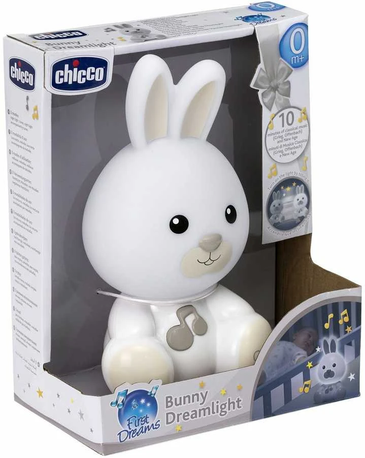 Chicco 3 viename zuikio naktinė lempa