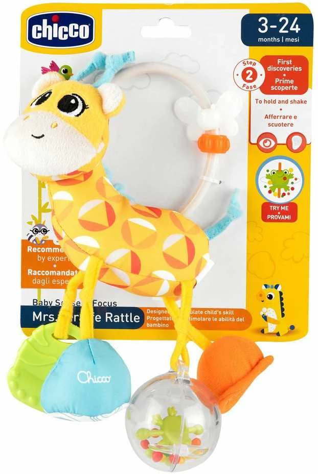 Chicco žirafos formos barškutis su kramtukais