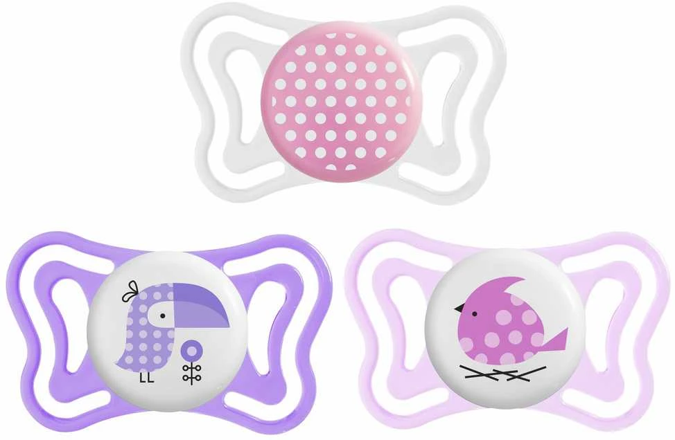 "Chicco" čiulptukas Physio Light Girl 2-6m 2 vnt
