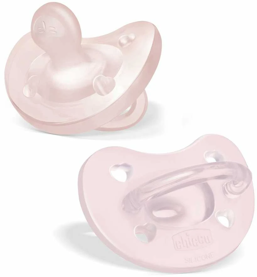 Chicco Physio Soft Pacifier Rožinė kūdikių žindukai 12m+ 2 vnt
