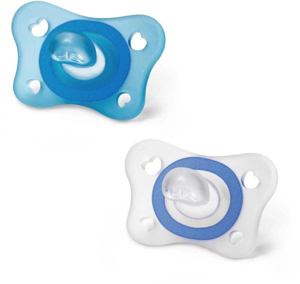 "Chicco PhysioForma Mini Soft Mėlyna" minkštas mėlynas silikoninis čiulptukas 2-6 mėn. 2 vnt