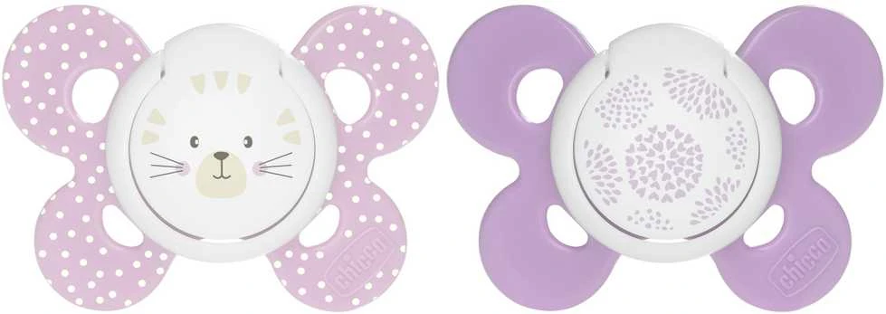 CHICCO PHYSIO COMFORT Silikoonist lutt, 6-12m (Roosa)