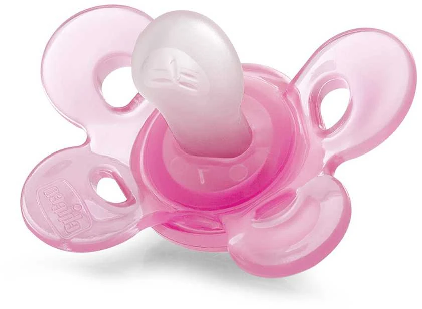 CHICCO PHYSIO COMFORT Silikoonist lutt, 6-12m (Roosa)