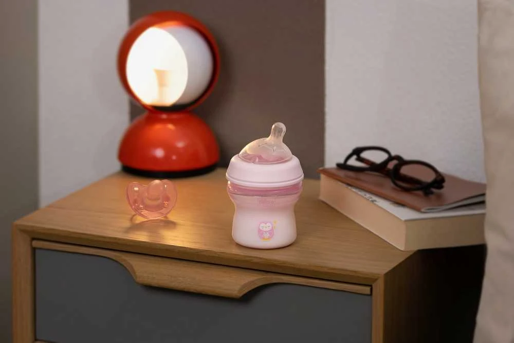 Chicco Buteliukas plastikowa NaturalFeeling rožinė 150ml 0m+