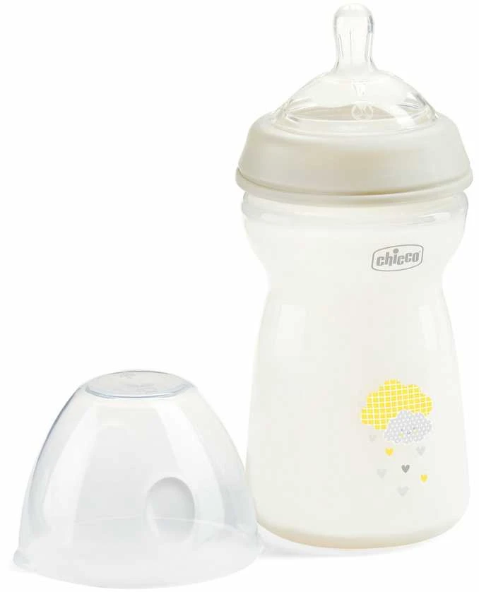 Chicco NaturalFeeling silikoninis buteliukas kūdikiui 330ml 6M+