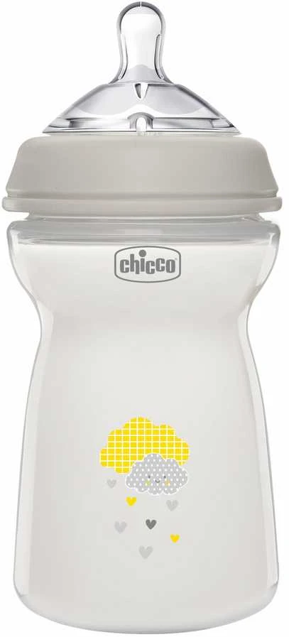Chicco NaturalFeeling silikoninis buteliukas kūdikiui 330ml 6M+