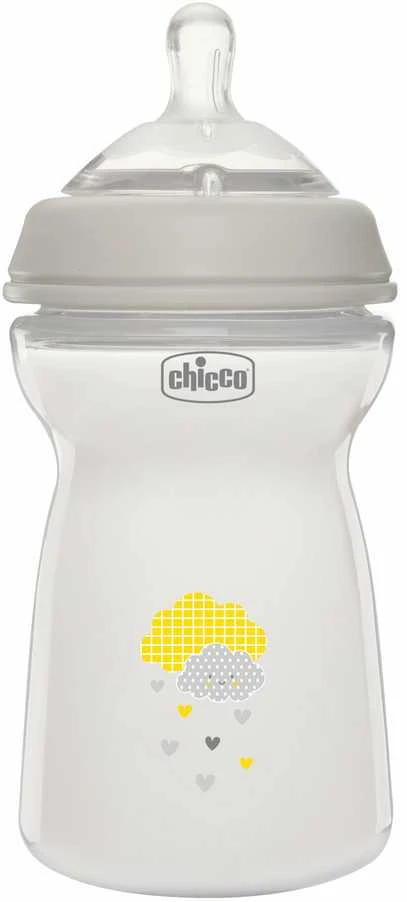 Chicco NaturalFeeling silikoninis buteliukas kūdikiui 330ml 6M+