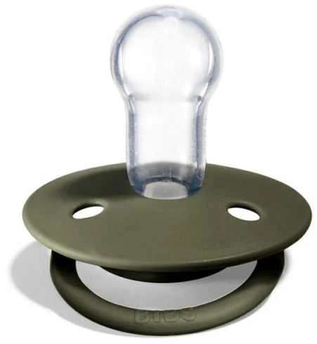 Bibs De Lux Silikoninis čiulptukas, chaki spalvos, 0-36 m