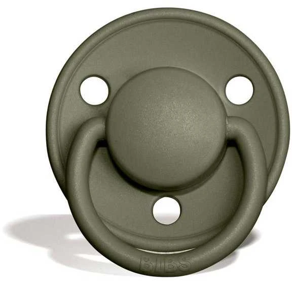 Bibs De Lux Silikoninis čiulptukas, chaki spalvos, 0-36 m