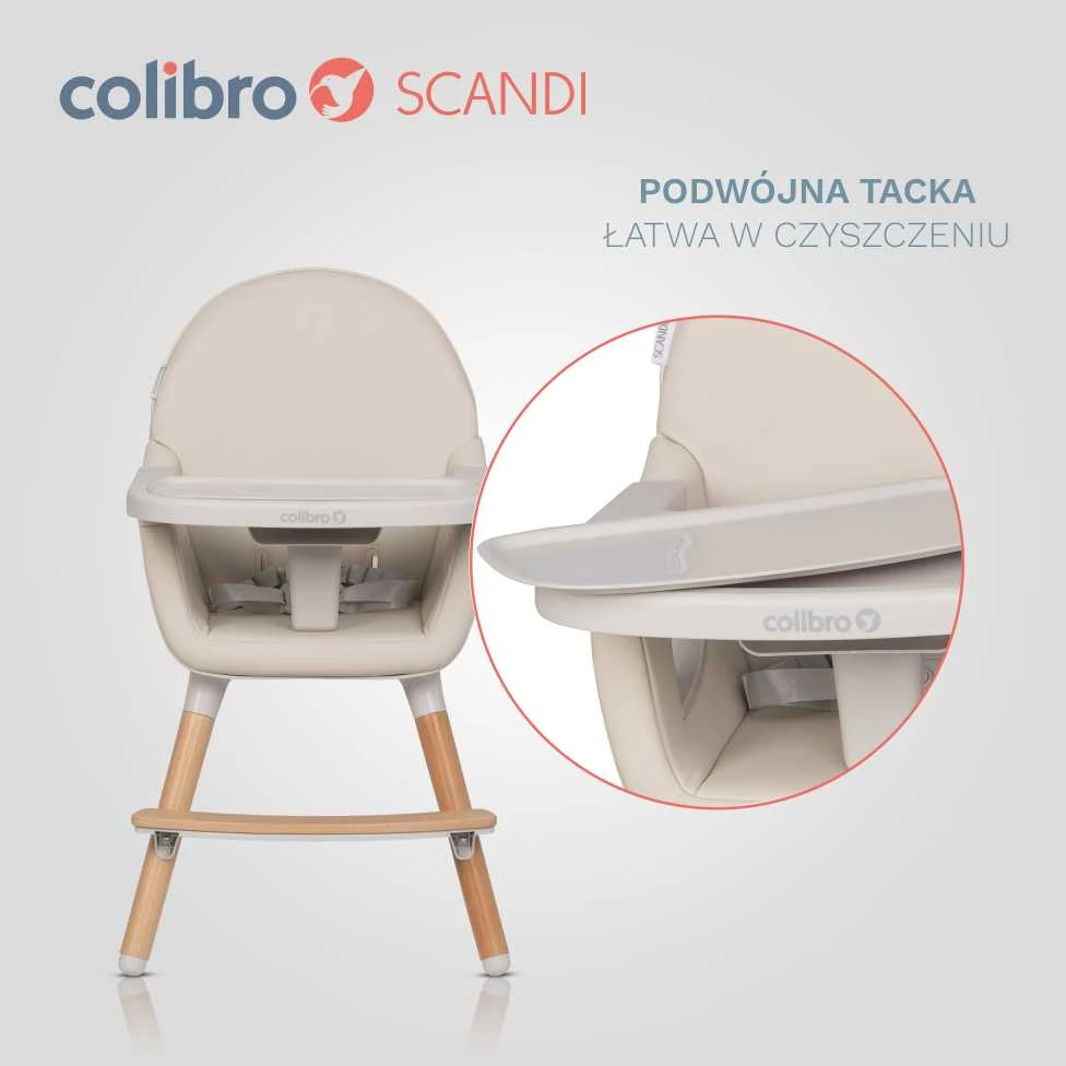 Maitinimo kėdutė Colibro Scandi, Almond
