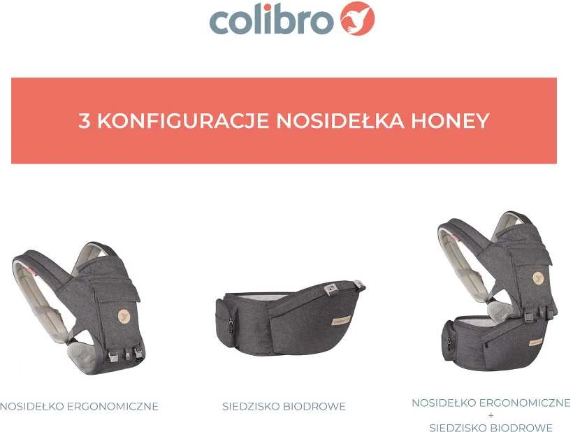 Nešioklė Colibro Honey, Onyx