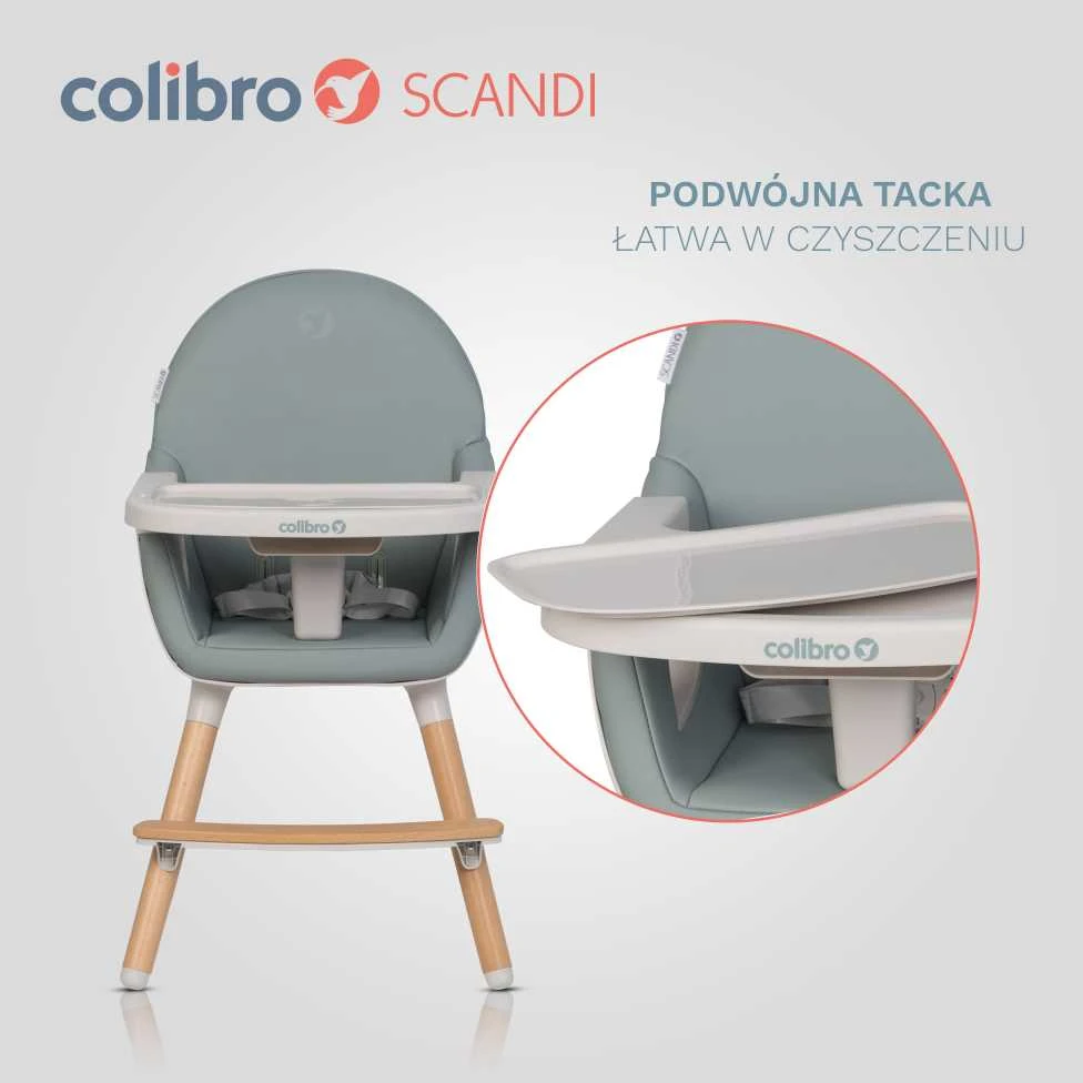 Maitinimo kėdutė Colibro Scandi, Agava