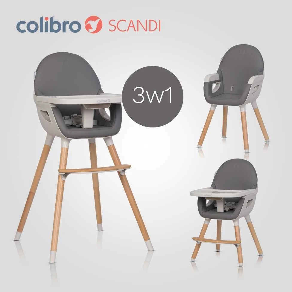Maitinimo kėdutė Colibro Scandi, Onyx