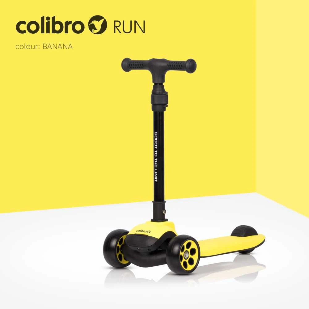 COLIBRO Vaikiškas paspirtukas RUN BANANA