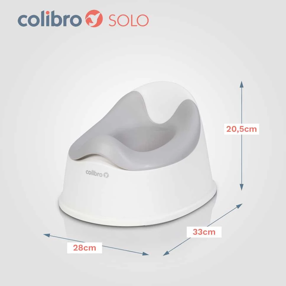 COLIBRO Vaikiškas puodukas SOLO CLOUD pilkas