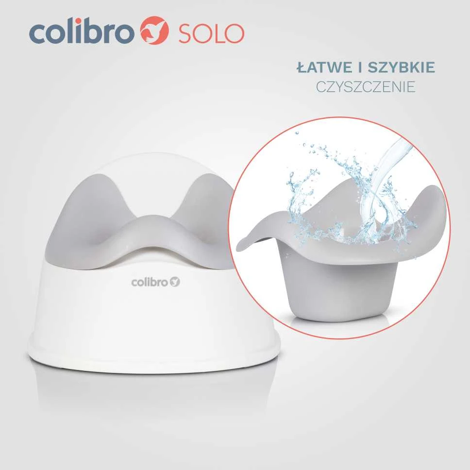 COLIBRO Vaikiškas puodukas SOLO CLOUD pilkas