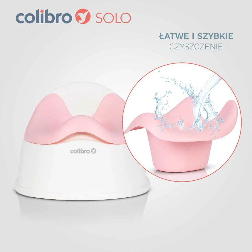 COLIBRO Vaikiškas puodukas SOLO ROSE rožinis